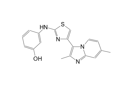 phenol, 3-[[4-(2,7-dimethylimidazo[1,2-a]pyridin-3-yl)-2-thiazolyl]amino]-