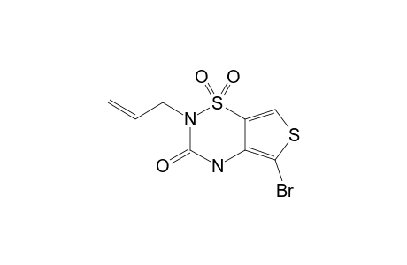 2-ALLYL-5-BROMO-2H-THIENO-[3,4-E]-[1,2,4]-THIADIAZIN-3(4H)-ONE-1,1-DIOXIDE