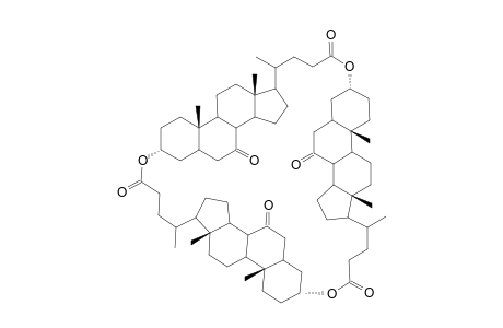 3.alpha.-Hydroxy-7-oxo-5.beta.-cholan-24-oic acid - triolide