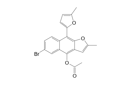 6-Bromo-2-methyl-9-(5-methyl-2-furyl)naphtho[2,3-b]furan-4-yl acetate
