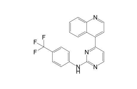 4-(Quinolin-4-yl)-N-(4-(trifluoromethyl)phenyl)pyrimidin-2-amine