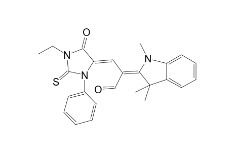 Propanal, 2-(1,3-dihydro-1,3,3-trimethyl-2H-indol-2-ylidene)-3-(1-ethyl-5-oxo-3-phenyl-2-thioxo-4-imidazolidinylidene)-