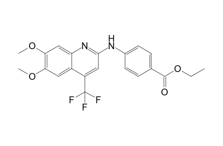 Ethyl 4-{[6,7-dimethoxy-4-(trifluoromethyl)quinolin-2-yl]amino}benzoate