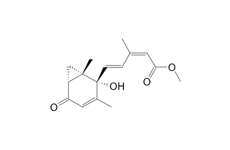 (2Z,4E)-5-[(1R,5R,6S)-5-hydroxy-4,6-dimethyl-2-oxo-5-bicyclo[4.1.0]hept-3-enyl]-3-methylpenta-2,4-dienoic acid methyl ester