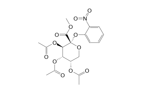 METHYL-(2-NITROPHENYL-3,4,5-TRI-O-ACETYL-ALPHA-D-ARABINO-HEX-2-ULOPYRANOSID)-ONATE