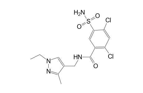 5-(aminosulfonyl)-2,4-dichloro-N-[(1-ethyl-3-methyl-1H-pyrazol-4-yl)methyl]benzamide
