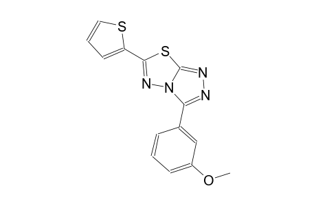3-(3-methoxyphenyl)-6-(2-thienyl)[1,2,4]triazolo[3,4-b][1,3,4]thiadiazole