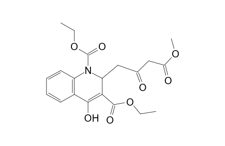 1,3(2H)-Quinolinedicarboxylic acid, 4-hydroxy-2-[4-(methoxy)-2,4-dioxobutyl]-, diethyl ester, (.+-.)-