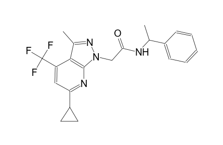 1H-pyrazolo[3,4-b]pyridine-1-acetamide, 6-cyclopropyl-3-methyl-N-(1-phenylethyl)-4-(trifluoromethyl)-