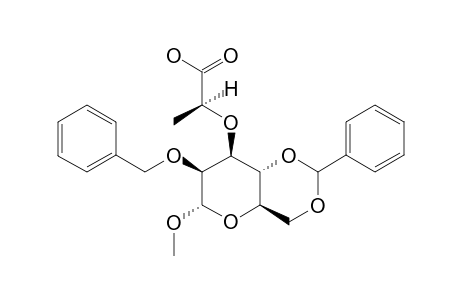METHYL_2-O-BENZYL-4,6-BENZYLIDENE-3-O-[(R)]-1-CARBOXYETHYL]-ALPHA-D-MANNOPYRANOSIDE