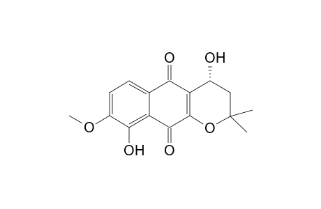 (4R)-4,9-Dihydroxy-8-methoxy-.alpha.lapachone