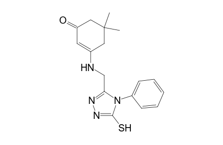 3-[(5-Mercapto-4-phenyl-4H-[1,2,4]triazol-3-ylmethyl)-amino]-5,5-dimethyl-cyclohex-2-enone