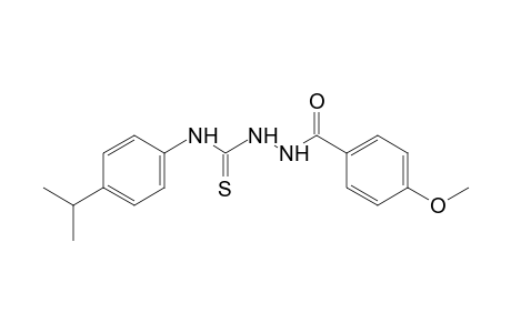 1-(p-anisoyl)-4-(p-cumenyl) -3-thiosemicarbazide