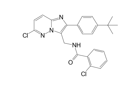 2-(4'-t-butylphenyl)-6-chloro-3-(2''-chlorobenzamidomethyl)-imidazo[1,2-b]pyridazine