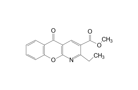 2-ETHYL-5-OXO-5H-[1]BENZOPYRANO[2,3-b]PYRIDINE-3-CARBOXYLIC ACID, METHYL ESTER