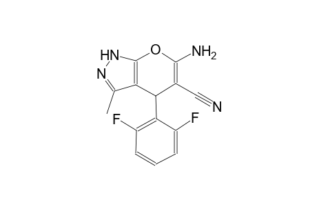 6-amino-4-(2,6-difluorophenyl)-3-methyl-1,4-dihydropyrano[2,3-c]pyrazole-5-carbonitrile