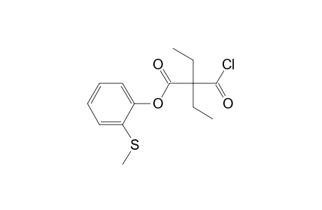 Diethylmalonic acid, monochloride, 2-methylthiophenyl ester