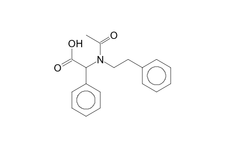 (Acetylphenethylamino)phenylacetic acid