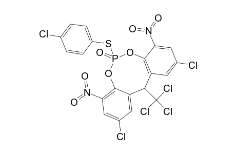 6-(4-CHLOROPHENYLTHIO)-2,10-DICHLORO-4,8-DINITRO-12-TRICHLOROMETHYL-12H-DIBENZO-[D,G]-[1,3,2]-DIOXAPHOSPHOCIN-6-OXIDE
