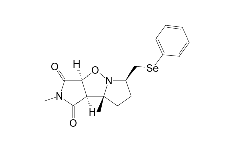 (3aS,6R,8aR,8bR)-2,8a-Dimethyl-6-phenylselanylmethyl-hexahydro-dipyrrolo[1,2-b;3',4'-d]isoxazole-1,3-dione