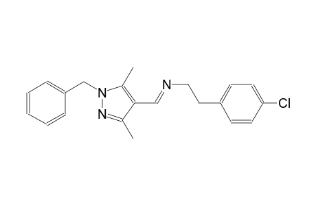 benzeneethanamine, 4-chloro-N-[(E)-[3,5-dimethyl-1-(phenylmethyl)-1H-pyrazol-4-yl]methylidene]-
