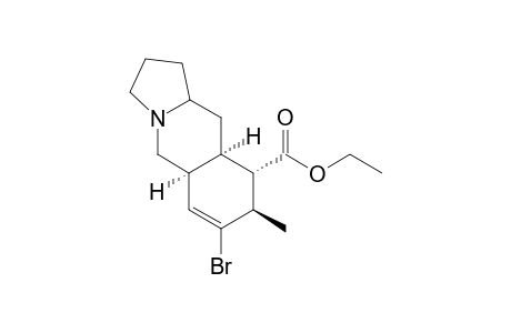 cis-7-Bromo-9-carboxyethyl-5a,8,9, 9a-tetrahydro-8-methylbenzo[b]indolizidine