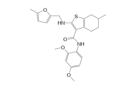 benzo[b]thiophene-3-carboxamide, N-(2,4-dimethoxyphenyl)-4,5,6,7-tetrahydro-6-methyl-2-[[(5-methyl-2-furanyl)methyl]amino]-