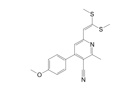 6-[2,2-bis(methylsulfanyl)ethenyl]-4-(4-methoxyphenyl)-2-methyl-pyridine-3-carbonitrile