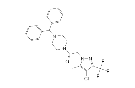 1-benzhydryl-4-{[4-chloro-5-methyl-3-(trifluoromethyl)-1H-pyrazol-1-yl]acetyl}piperazine