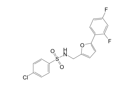 p-chloro-N-[5-(2,4-difluorophenyl)furfuryl]benzenesulfonamide