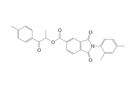 1H-isoindole-5-carboxylic acid, 2-(2,4-dimethylphenyl)-2,3-dihydro-1,3-dioxo-, 1-methyl-2-(4-methylphenyl)-2-oxoethyl ester