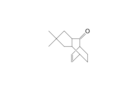 5,5-Dimethyl-tricyclo(6.2.2.0/3,7/)dodec-9-en-2-one