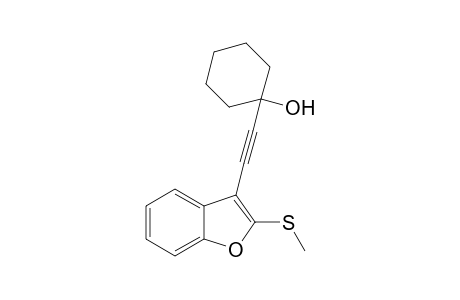 1-[2-(Methylsulfanyl-benzofuran-3-yl)ethynyl]cyclohexanol