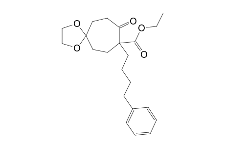 9-Oxo-8-(4-phenyl-butyl)-1,4-dioxa-spiro[4.6]undecane-8-carboxylic acid ethyl ester