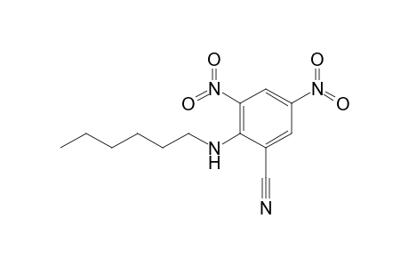 2-(Hexylamino)-3,5-dinitrobenzonitrile