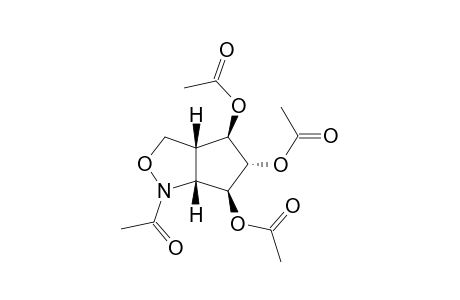 Acetic acid (3aR,4R,5S,6S,6aR)-4,5-diacetoxy-1-acetyl-hexahydro-cyclopenta[c]isoxazol-6-yl ester