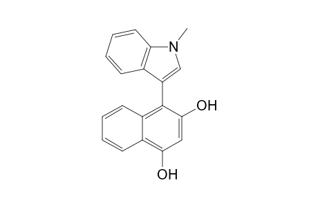 4-(1-Methyl-1H-indol-3-yl)-1,3-naphthalenediol
