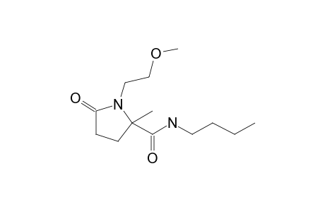 N-Butyl-1-(2-methoxyethyl)-2-methyl-5-oxopyrrolidine-2-carboxamide