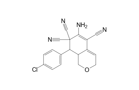 6-Amino-8-(4-chlorophenyl)-8,8a-dihydro-1H-isochromene-5,7,7(3H)-tricarbonitrile