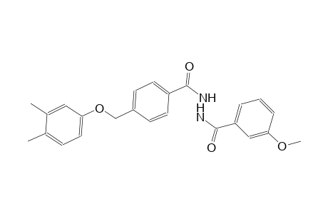 4-[(3,4-dimethylphenoxy)methyl]-N'-(3-methoxybenzoyl)benzohydrazide