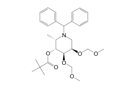 N-DIPHENYLMETHYL-2,3-BIS-O-METHOXYMETHYL-4-O-PIVALOYL-L-(-)-1-DEOXYFUCONOJIRIMYCIN
