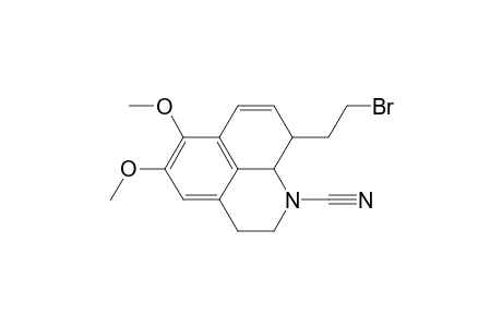 9-(2-Bromoethyl)-5,6-dimethoxy-2,3,9,9a-tetrahydro-1H-benzo(de)quinoline-1-carbonitrile