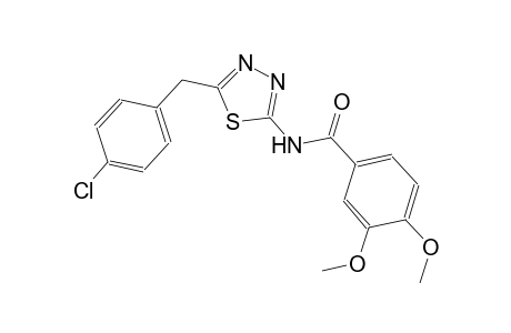 N-[5-(4-chlorobenzyl)-1,3,4-thiadiazol-2-yl]-3,4-dimethoxybenzamide