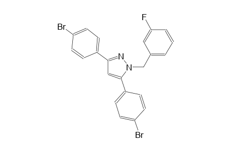 3,5-bis(4-bromophenyl)-1-(3-fluorobenzyl)-1H-pyrazole