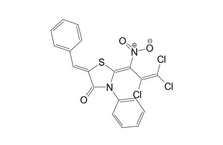 (2Z,5Z)-5-Benzylidene-3-phenyl-2-(2,3,3-trichloro-1-nitroallylidene)-thiazolidin-4-one