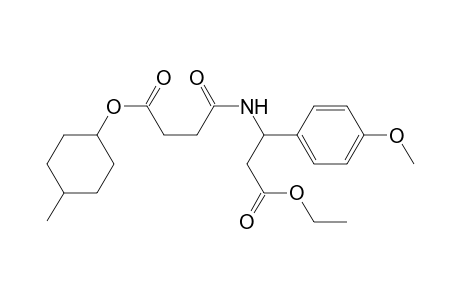 4-Methylcyclohexyl 4-{[3-ethoxy-1-(4-methoxyphenyl)-3-oxopropyl]amino}-4-oxobutanoate