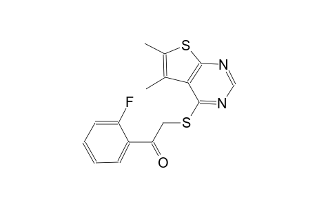 ethanone, 2-[(5,6-dimethylthieno[2,3-d]pyrimidin-4-yl)thio]-1-(2-fluorophenyl)-