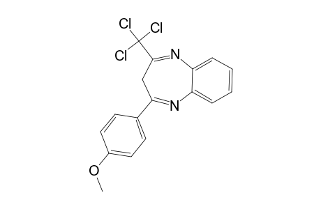 2-TRICHLOROMETHYL-4-(PARA-METHOXYPHENYL)-3H-1,5-BENZODIAZEPINE