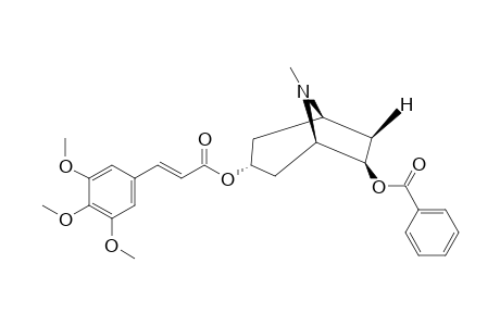 6-BETA-BENZOYLOXY-3-ALPHA-(E)-(3,4,5-TRIMETHOXYCINNAMOYLOXY)-TROPANE