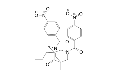 1-methyl-3,7-bis(4-nitrobenzoyl)-5-propyl-3,7-diazabicyclo[3.3.1]nonan-9-one